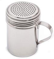 🧂 ehomea2z stainless steel dredge shaker 10oz – versatile salt, spice, sugar, and flour dispenser with handle logo