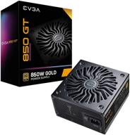 блок питания evga supernova 850 gt - 80 plus gold, 850w, полностью модульный, авто эко режим, вентилятор с подшипником fdb, 7-летняя гарантия, power on self tester, компактный размер 150 мм - 220-gt-0850-y1 логотип