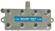 🔌 holland electronics ghs-8 8-way high rf shield high freq splitter 5-1000 mhz logo