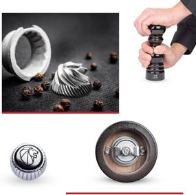 img 3 attached to Peugeot Paris Manual Pepper Mill: Adjustable Grinder, Beechwood in Gloss Black – 1870418