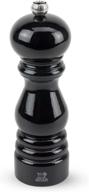 peugeot paris manual pepper mill: adjustable grinder, beechwood in gloss black – 1870418 logo