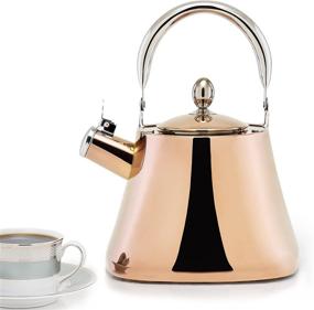 img 1 attached to 🍵 DuraCopper Callisto Tea Kettle: Premium 3.1 Qt. / 3.0 L. Old Dutch Elegance