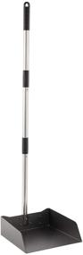 img 4 attached to Yangbaga Long Handled Dust Pan - 39” Heavy Duty Stainless Steel Dustpan - Stand Up Design - Top Choice for Home/Lobby/Shop Cleanup