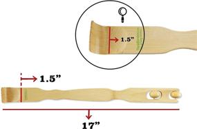 img 2 attached to Бамбуковый скретчер BambooMN для массажа и снятия зуда - благополучие и расслабление в массажных инструментах и оборудовании.