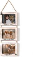 🐶 dogs wall picture frame: 5x7 collage with string - husky dog & shepherd dog pet picture frames memorial display frame on ropes - ideal wall gifts for home and office логотип