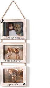 img 4 attached to 🐶 Dogs Wall Picture Frame: 5x7 Collage with String - Husky Dog & Shepherd Dog Pet Picture Frames Memorial Display Frame on Ropes - Ideal Wall Gifts for Home and Office