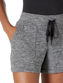 img 2 attached to 🩳 Comfortably Stylish: Amazon Essentials Women's Brushed Tech Stretch Shorts