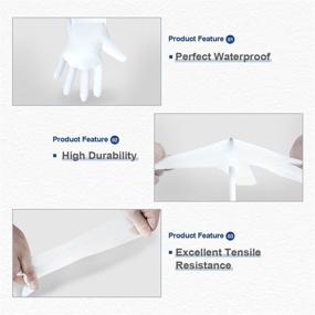 img 2 attached to DABOGOSA TPE Disposable Gloves 💼 - Latex-Free Plastic Gloves for Single-Use