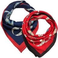 scarf satin square feeling wraps logo