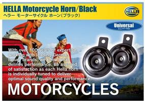 img 1 attached to 🏍️ Hella 012588011 Motorcycle Series Black 12V Disc Horn Kit - Universal Fit for Powerful and Attention-Grabbing Sound
