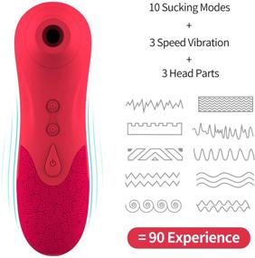 img 3 attached to 🌸 Cli^toral Sucking Toy for Women: Quiet Rechargeable Tongue Vibrating Simulator - 10 Sucking Modes & 3 Speed Vibrations T-Shirt