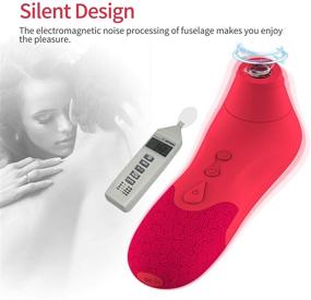 img 2 attached to 🌸 Cli^toral Sucking Toy for Women: Quiet Rechargeable Tongue Vibrating Simulator - 10 Sucking Modes & 3 Speed Vibrations T-Shirt