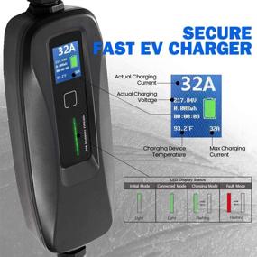 img 2 attached to ⚡️ Morec 40Amp EV Charger: Portable Level 2 NEMA14-50 220V-240V EV Charging Cable - Faster Charging Station for All EV Cars | 26ft Cable Length