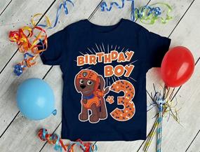 img 1 attached to 👕 Boys' Patrol Birthday Sleeve Baseball Clothing: Tops, Tees & Shirts