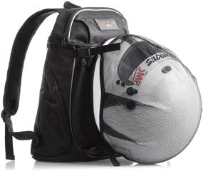 img 4 attached to 🏍️ Badass Moto Cool Motorcycle Helmet Laptop Backpack: The Ultimate Travel Companion for Men & Women - Airline Approved, Gym, College & School Bag with Removable Full Face Helmet Net