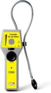 uei cd200 handheld combustible gas leak detector: pro, methane, lpg sniffer with visual/audible alarms and gooseneck - includes carrying case logo