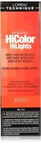 img 4 attached to Loreal Excellence Hicolor Hilights Magenta (2 Pack) - 1.2 Ounce (35ml) | Vibrant Hair Color Solution
