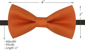 img 3 attached to Metallic Adjustable Bowtie Accessories for Toddlers - Boys' Bow Ties