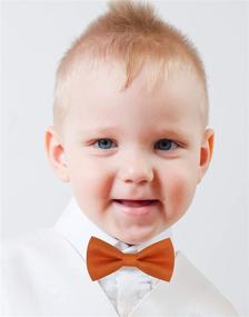 img 2 attached to Metallic Adjustable Bowtie Accessories for Toddlers - Boys' Bow Ties