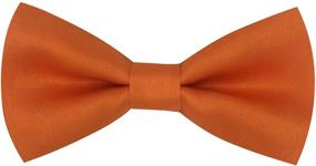 img 4 attached to Metallic Adjustable Bowtie Accessories for Toddlers - Boys' Bow Ties