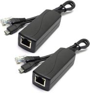 🔌 anvision 2-pack 5v 2.4a poe splitter adapter | ieee 802.3af compliant | micro usb | 48v to 5v/2.4a | optimized for tablets, dropcam, raspberry pi, ipc, ip camera, and more logo