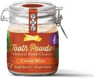 dirt tooth powder: gluten & fluoride free with essential oils, no sweeteners or artificial flavors - 6 month supply in 3 delicious flavours (cinna mint) logo