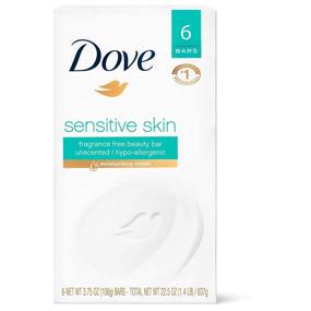 img 4 attached to 🌿 Dove Beauty Bar: Gentle Cleansing & Nourishing for Sensitive Skin | Effectively Removes Bacteria | 3.75 oz, Pack of 6 Bars