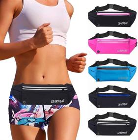 img 4 attached to 🏃 GEARWEAR Running Waist Belt Fanny Pack Phone Holder for iPhone XR XS MAX 8 Plus Runner Pouch Bag Men Women for Workout Walking Fitness Exercise Gym Athletes Hiking" - Updated SEO-friendly Product Name: "GEARWEAR Running Waist Belt Fanny Pack Phone Holder for iPhone XR XS MAX 8 Plus - Unisex Runner Pouch Bag Ideal for Workout, Walking, Fitness, Exercise, Gym, Athletes, and Hiking