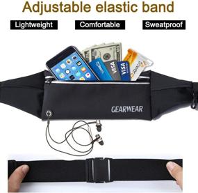 img 2 attached to 🏃 GEARWEAR Running Waist Belt Fanny Pack Phone Holder for iPhone XR XS MAX 8 Plus Runner Pouch Bag Men Women for Workout Walking Fitness Exercise Gym Athletes Hiking" - Updated SEO-friendly Product Name: "GEARWEAR Running Waist Belt Fanny Pack Phone Holder for iPhone XR XS MAX 8 Plus - Unisex Runner Pouch Bag Ideal for Workout, Walking, Fitness, Exercise, Gym, Athletes, and Hiking