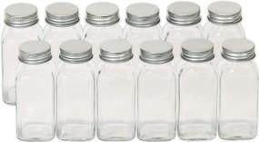 img 1 attached to Essential Storage Solution: Simple Houseware 12-Pack Square Bottles