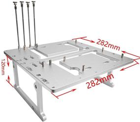 img 3 attached to Алюминиевый корпус A4 Mini ITX MATX Micro ATX для тестирования ПК с открытой рамой, системой водяного охлаждения и поддержкой графических карт для DIY разгона и HTPC.