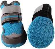 🐾 stay cool and protected: small dog mesh shoes for hot pavement walking, waterproof and non-slip! логотип