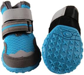 img 4 attached to 🐾 Stay Cool and Protected: Small Dog Mesh Shoes for Hot Pavement Walking, Waterproof and Non-Slip!