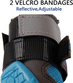 img 1 attached to 🐾 Stay Cool and Protected: Small Dog Mesh Shoes for Hot Pavement Walking, Waterproof and Non-Slip!