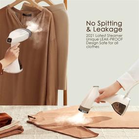 img 3 attached to 👕 1800W Handheld Garment Steamer - Quick 20s Heat Up, 2 Steam Options, Fabric Wrinkles Remover, LCD Smart Screen, Upgraded Nozzle, 350ml Water Tank