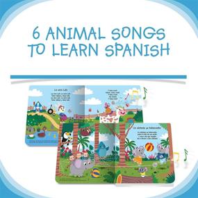 img 2 attached to 📚 DITTY BIRD Интерактивная двуязычная испанская книжка с звуками детских стишков: 😸Canciones de Animales для малышей и маленьких детей для изучения испанского языка - идеальный учебный пособие для испанских песен.