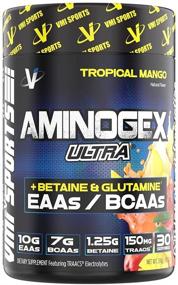 img 3 attached to 🥭 Порошок VMI Sports Aminogex Ultra BCAA с бетаином и глутамином - тропический манго, 30 порций