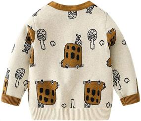 img 3 attached to 🧥 Mud Kingdom Boys Cardigan Sweater Skull: Stylish and Comfortable Outerwear for Trendy Boys