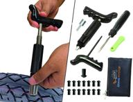 🔧 grand pitstop tubeless tire puncture repair kit | 15 mushroom plugs for motorcycles & cars logo