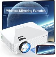 poner saund ps15 mini wifi projector: high lumens, native 720p, full hd, hifi stereo speaker, keystone correction logo