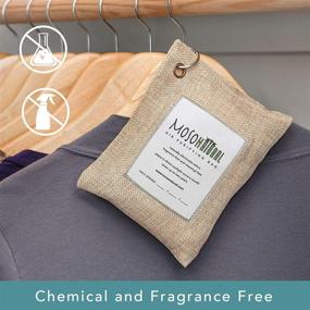 img 3 attached to 🌬️ MOSO NATURAL: The Original Air Purifying Bag 200g (5 Pack) - Effective Odor Eliminator for Cars, Closets, Bathrooms, Pet Areas - Unscented, Chemical-Free - Beige Linen Design