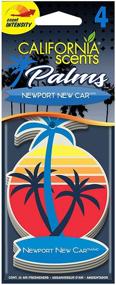 img 3 attached to Revitalize Your Ride with California Scents Hanging Palms Air Freshener, Newport New Car - 24 Count