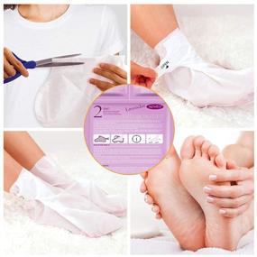 img 1 attached to 👣 Revitalize and Rejuvenate Your Feet with Lavender Baby Foot Peel: Moisturizing Exfoliating Socks for Dry, Cracked Feet - 3 in 1 Foot Care Solution for Dry/Aging Skin