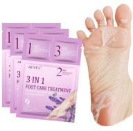 👣 revitalize and rejuvenate your feet with lavender baby foot peel: moisturizing exfoliating socks for dry, cracked feet - 3 in 1 foot care solution for dry/aging skin logo