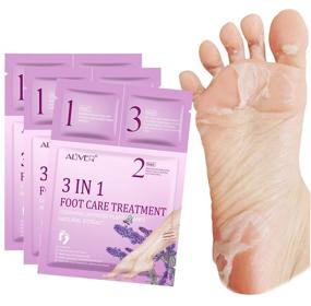 img 4 attached to 👣 Revitalize and Rejuvenate Your Feet with Lavender Baby Foot Peel: Moisturizing Exfoliating Socks for Dry, Cracked Feet - 3 in 1 Foot Care Solution for Dry/Aging Skin