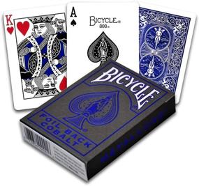 img 2 attached to 🚴 Bicycle Metal Luxe MetalLuxe Rider Back Playing Cards V2: Crimson Red & Cobalt Blue Decks - High-Quality Bicycle Cards!