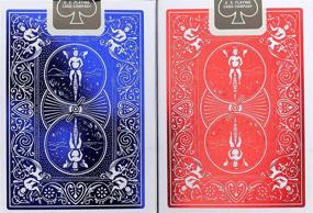 img 3 attached to 🚴 Bicycle Metal Luxe MetalLuxe Rider Back Playing Cards V2: Crimson Red & Cobalt Blue Decks - High-Quality Bicycle Cards!