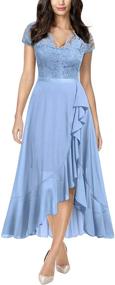 img 4 attached to Miusol Womens Elegant Ruffle Bridesmaid Women's Clothing and Dresses