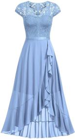 img 2 attached to Miusol Womens Elegant Ruffle Bridesmaid Women's Clothing and Dresses