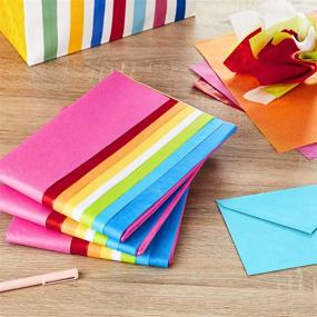 img 3 attached to 🎁 Hallmark Bulk Tissue Paper for Gift Wrapping - Classic Rainbow, 8 Colors - 120 Sheets for Easter, Mother's Day, Birthdays, Crafts, DIY Paper Flowers, Tassel Garlands, and More